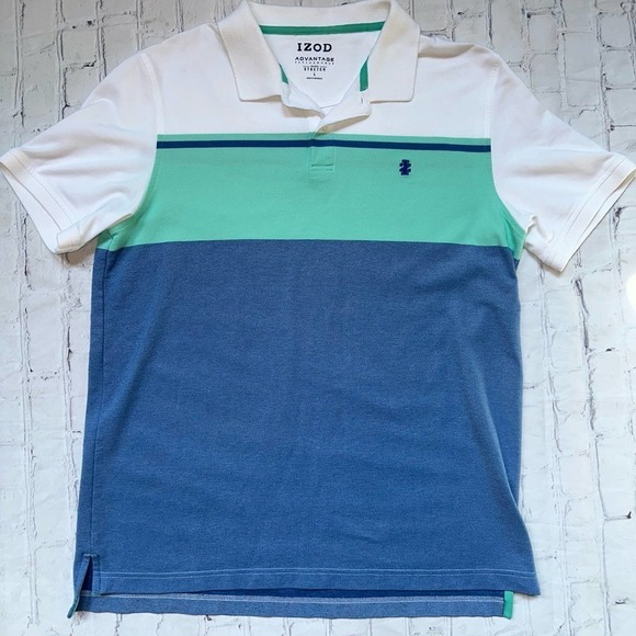 NWOT Men’s Size Large Izod Advantage Performance Natural Stretch Polo Shirt - Picture 1 of 6